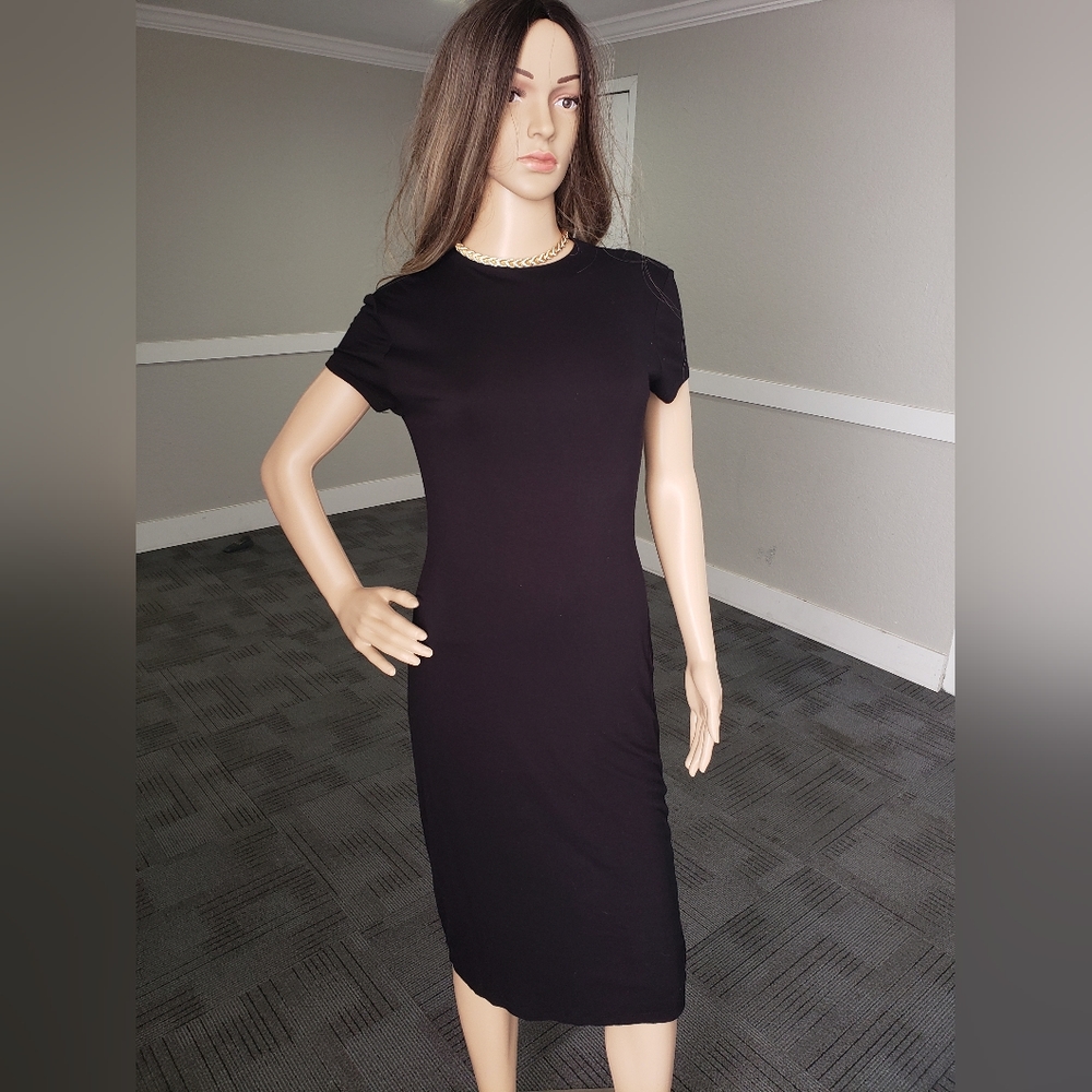 Midi black dress